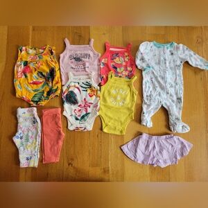 Baby Girls Size 0-3 Months Clothes Bundle